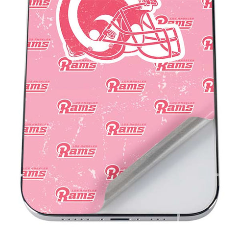 NFL Los Angeles Rams Pink Logo Blast iPhone 12 Pro Skin